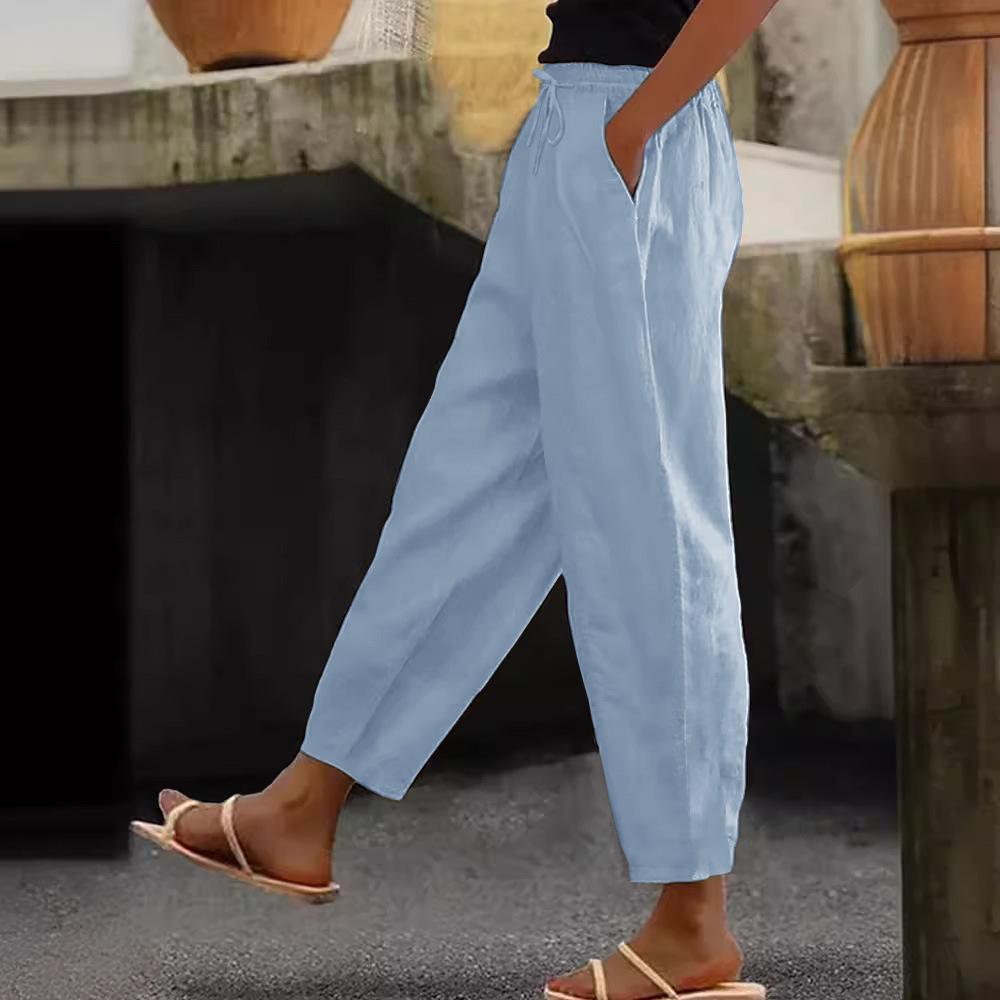 Ivy | Pantalones Casual de Lino y Algodón