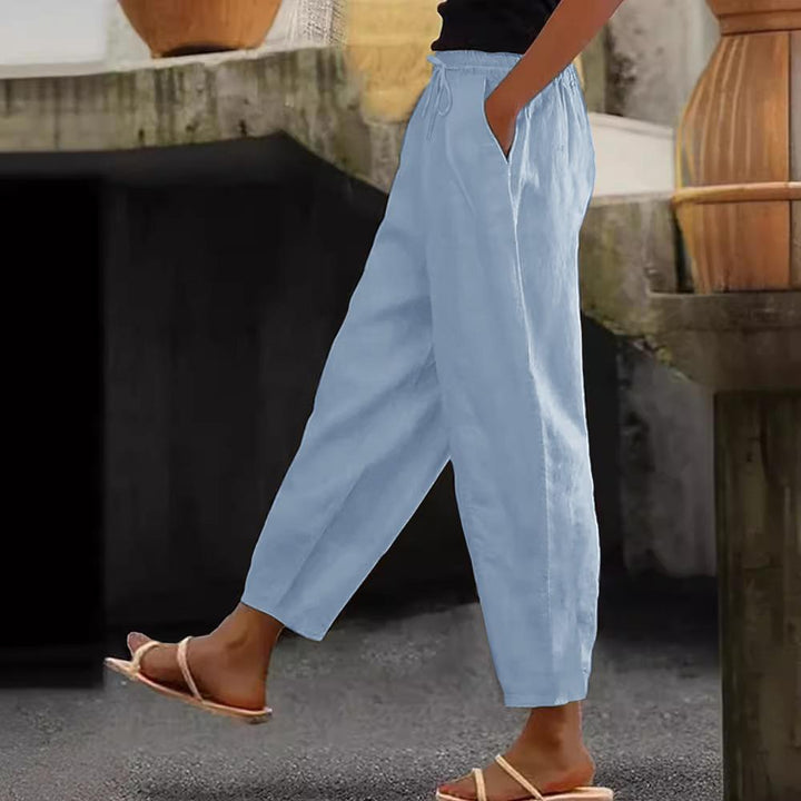 Ivy | Pantalones Casual de Lino y Algodón