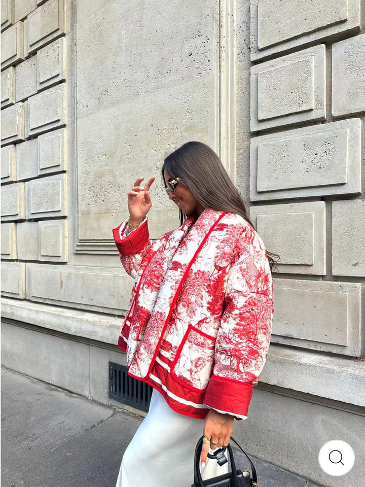 Estrella | Chaqueta acolchada estampada
