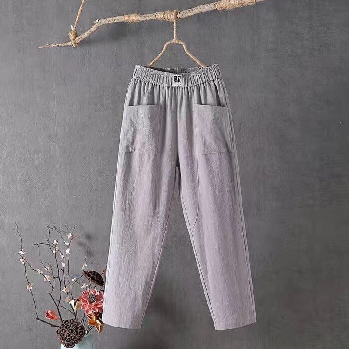 Sienna | Pantalones de Mezcla de Lino