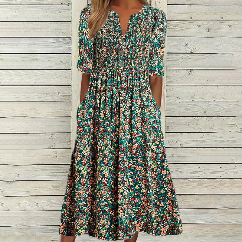 Camila™ | Vestido Floral Vintage