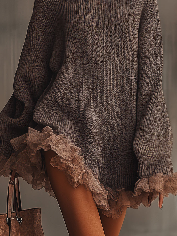 Ángela | Vestido de jersey con volantes