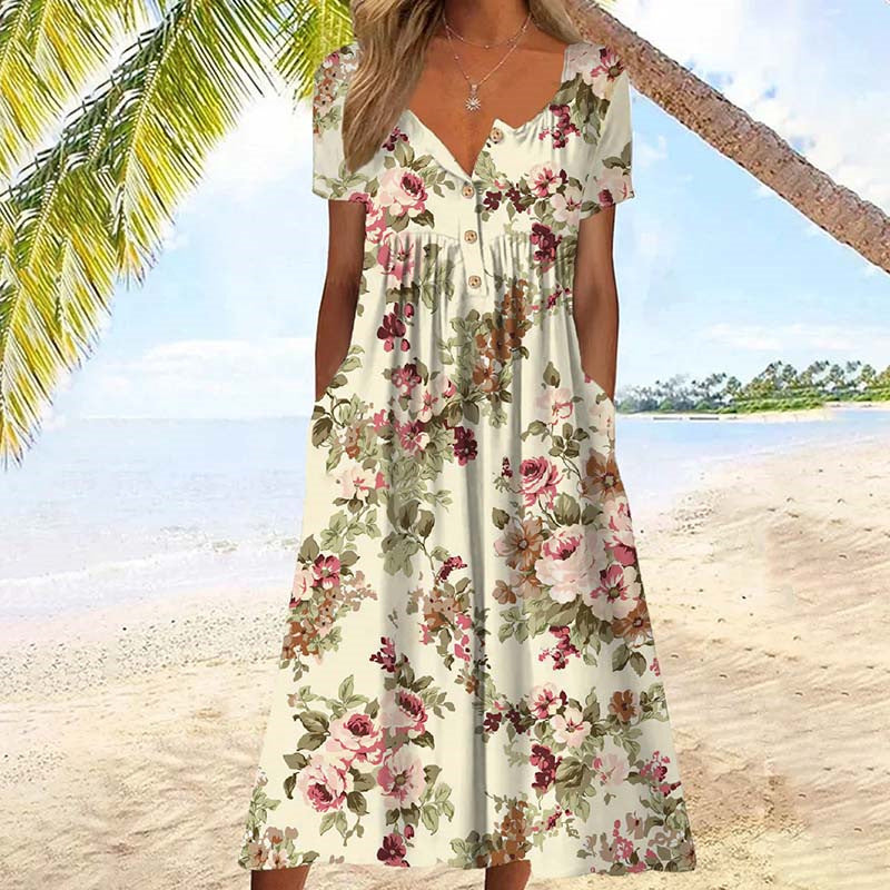 Valeria™ | Vestido Vintage con Estampado Floral