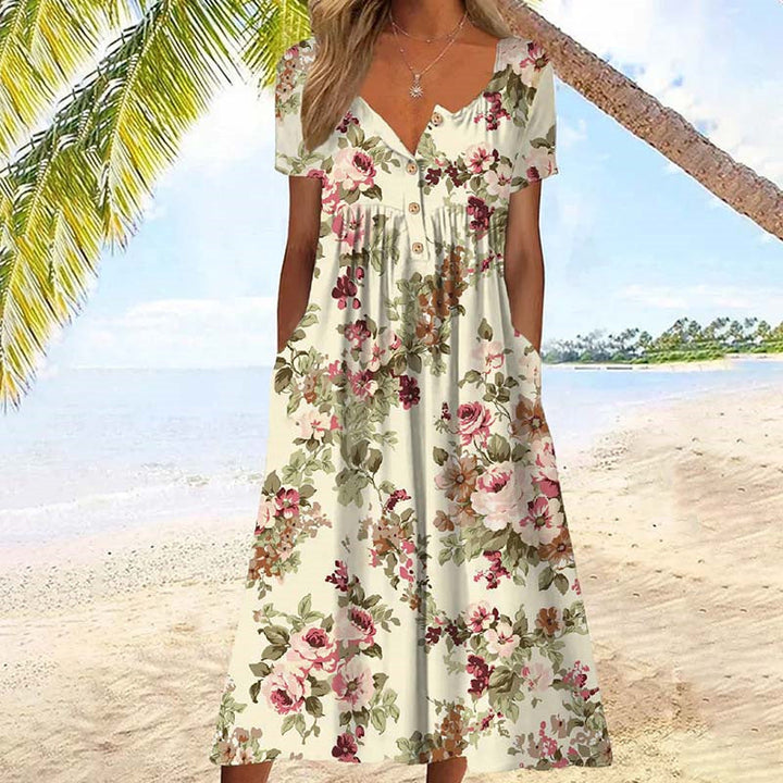 Valeria™ | Vestido Vintage con Estampado Floral