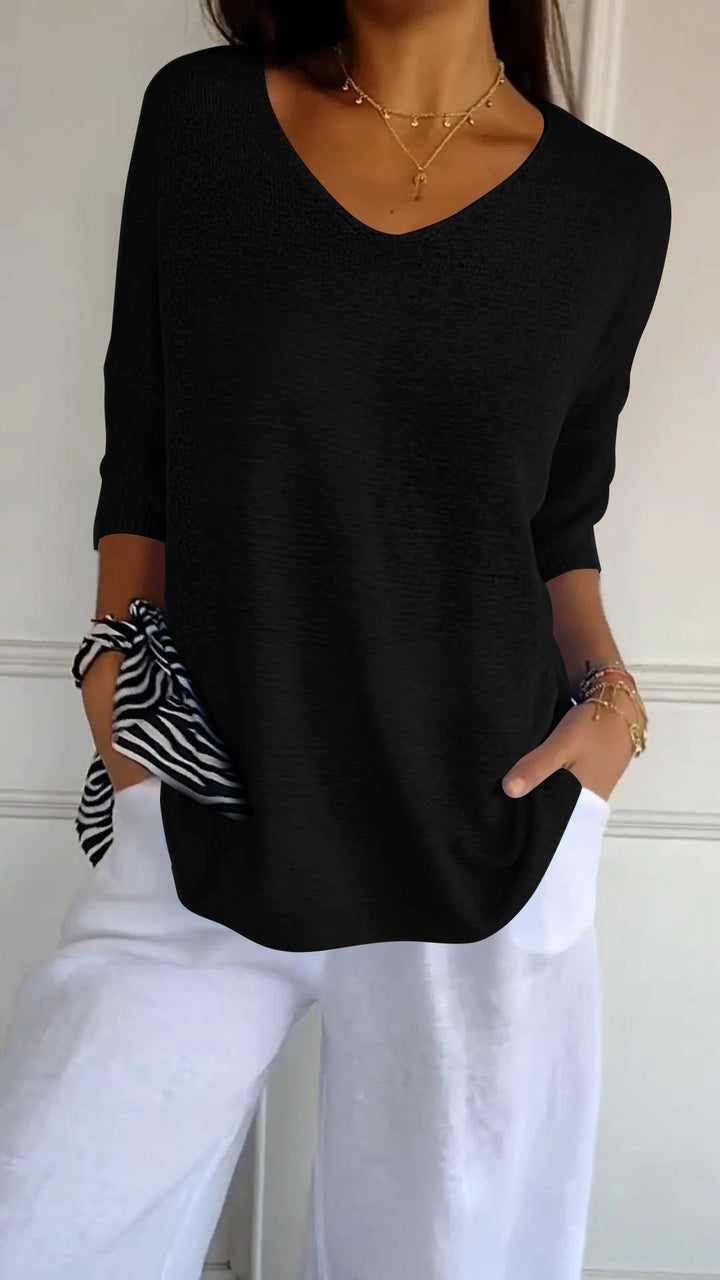 Clovelly | Top atemporal con cuello en V