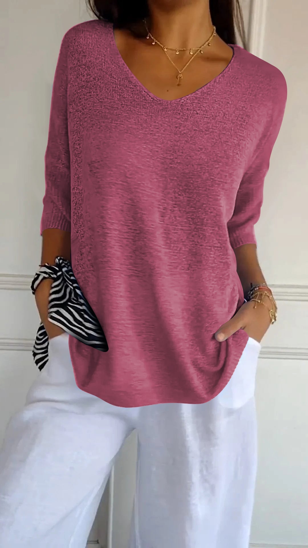 Clovelly | Top atemporal con cuello en V