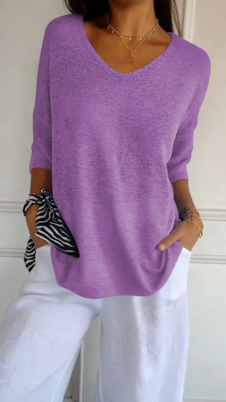 Clovelly | Top atemporal con cuello en V