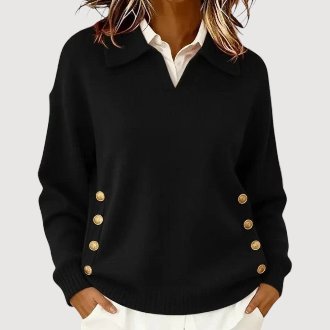 Camila | Jersey con detalles de botones