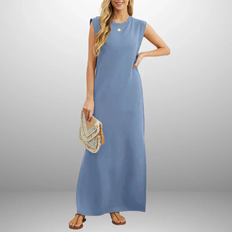 Inma™ | Vestido largo fluido antiarrugas