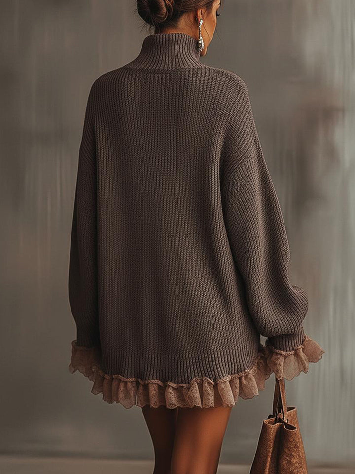 Ángela | Vestido de jersey con volantes