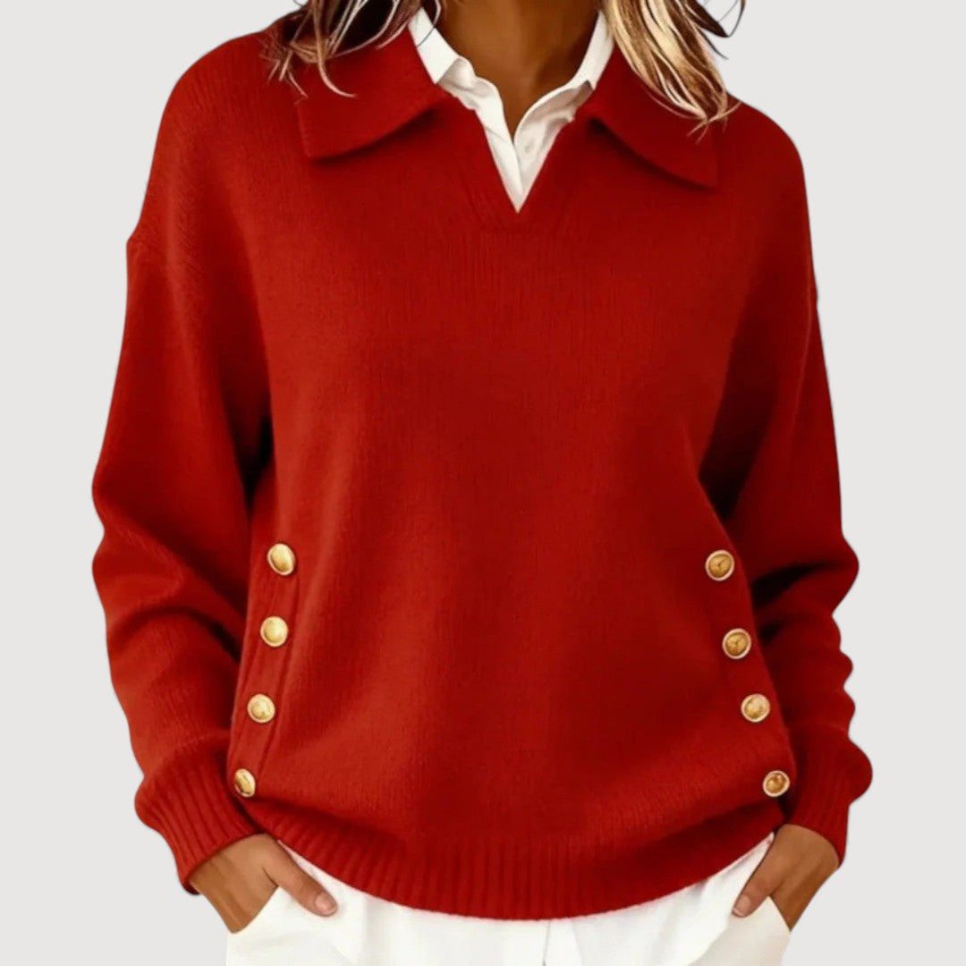 Camila | Jersey con detalles de botones