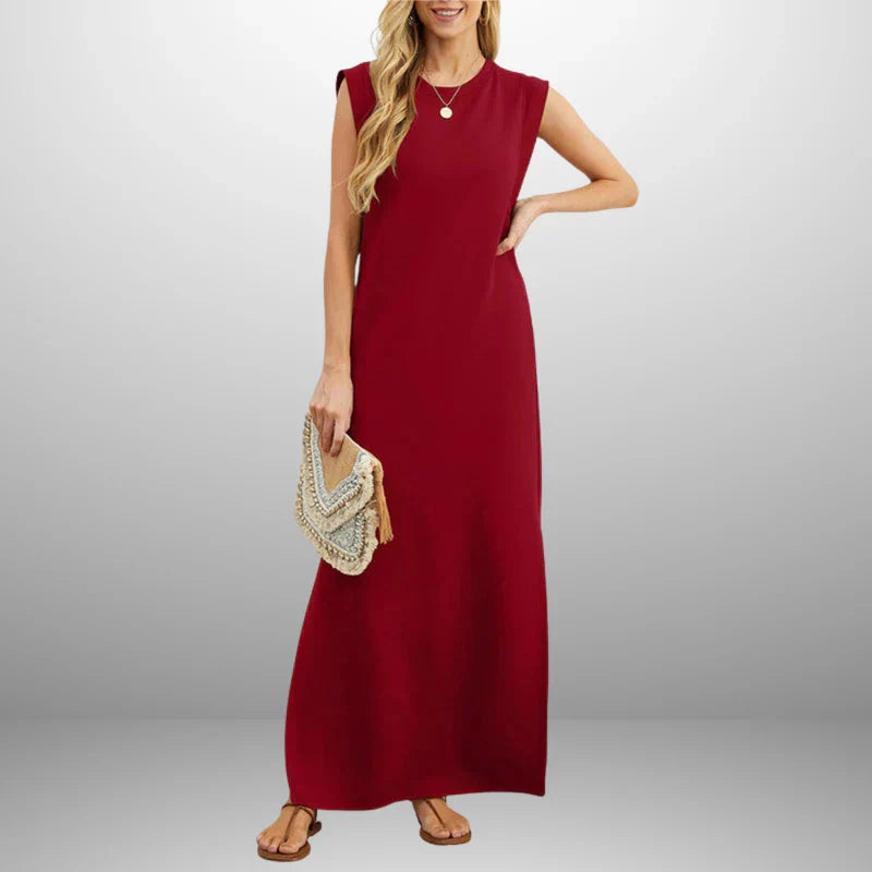 Inma™ | Vestido largo fluido antiarrugas