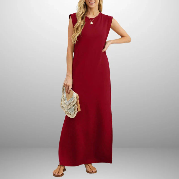 Inma™ | Vestido largo fluido antiarrugas