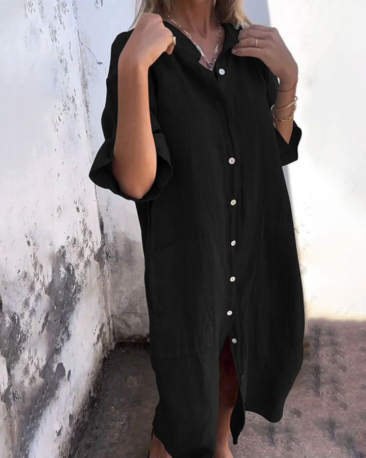 Alva™ | Vestido Camisero Inspirado en Ibiza