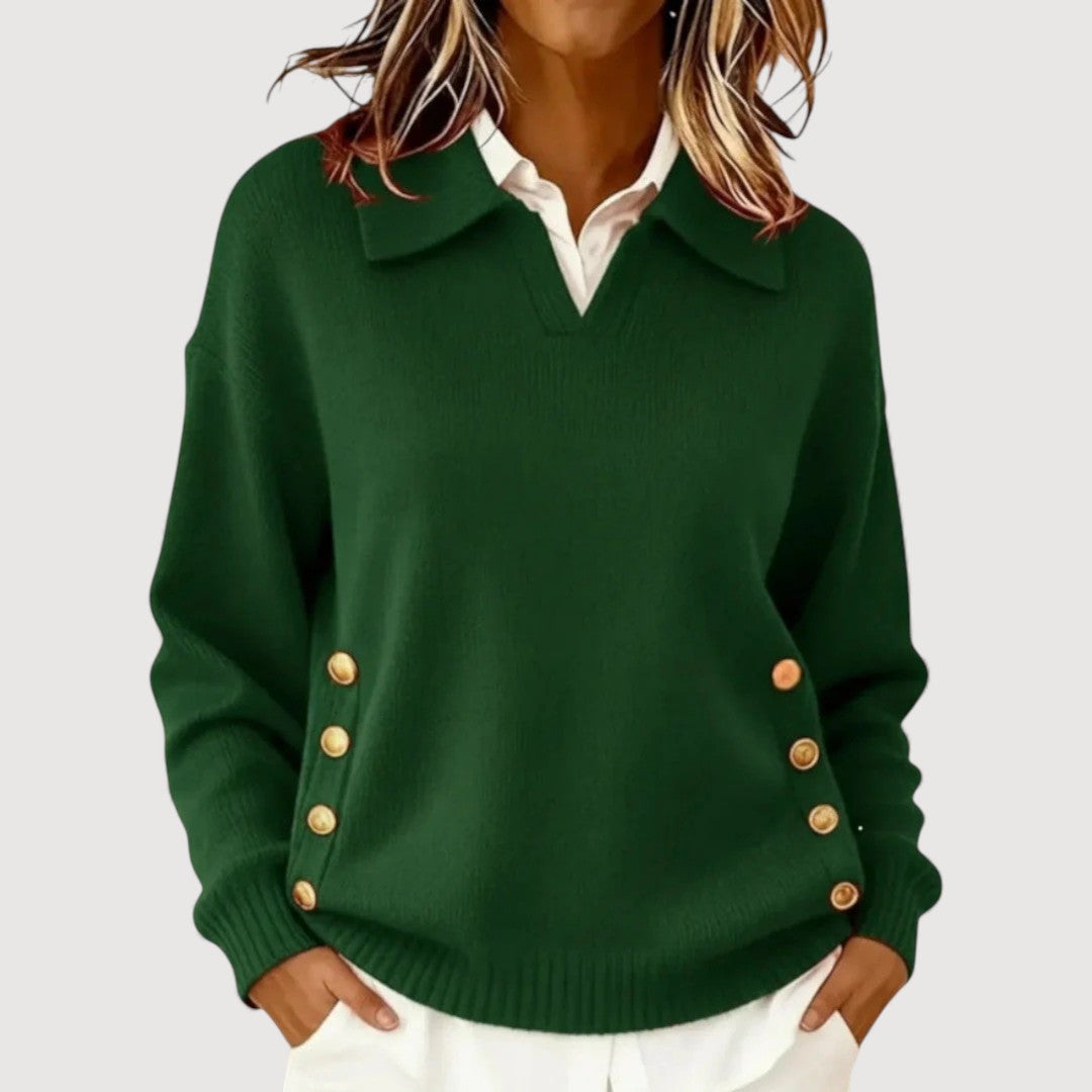 Camila | Jersey con detalles de botones