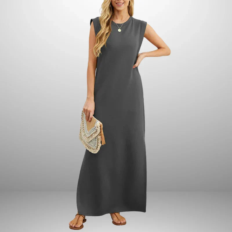 Inma™ | Vestido largo fluido antiarrugas