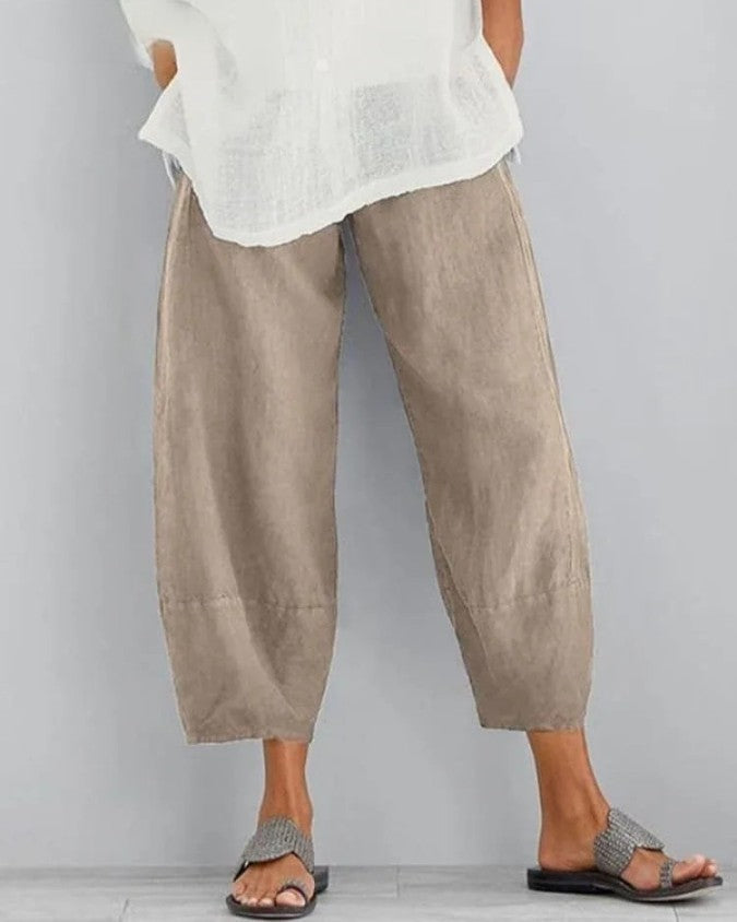 Soleil | Pantalones Cortos de Lino Chic