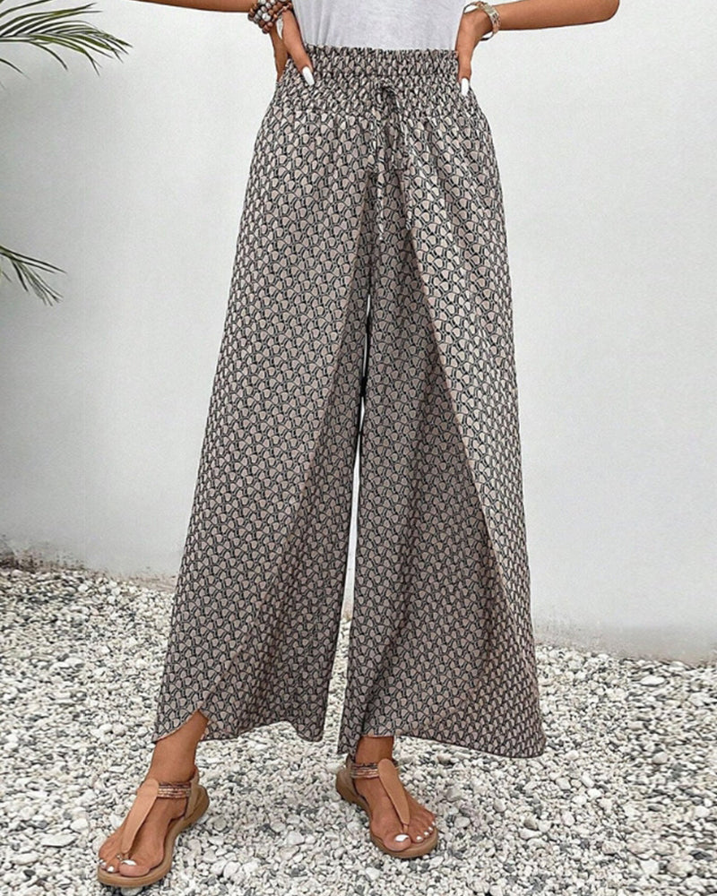Zara | Pantalones Impresos con Volantes