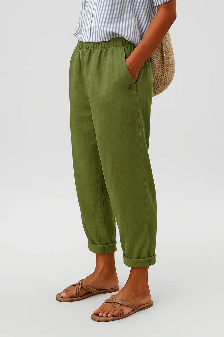 Piper | Pantalones de Lino y Algodón Elegantes
