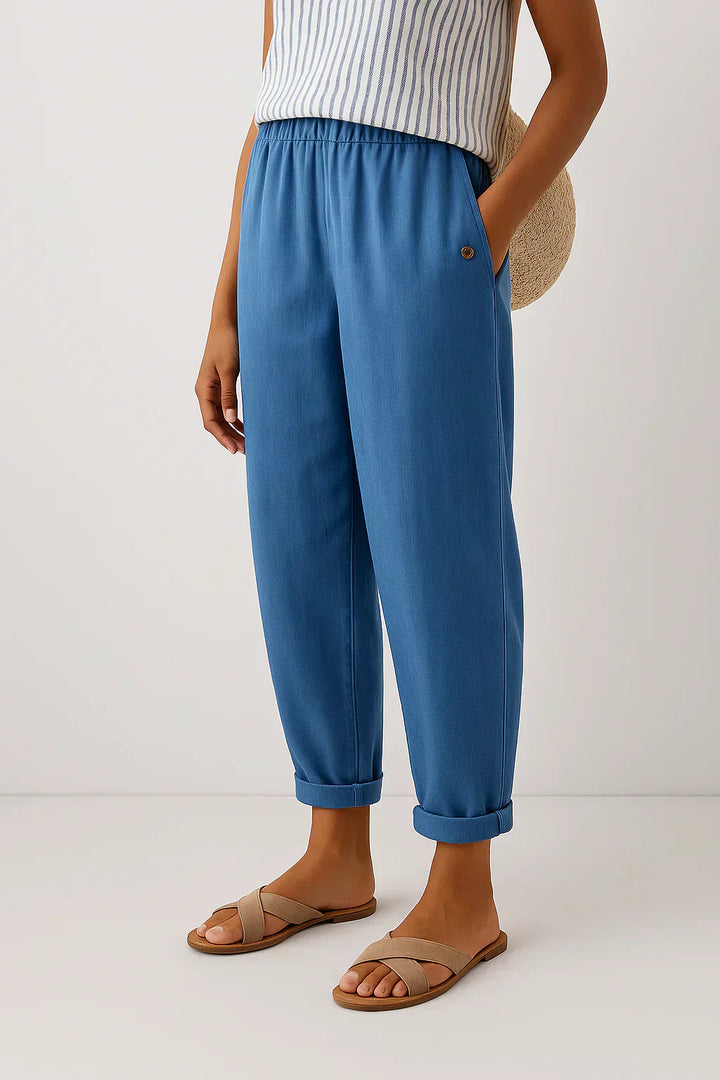 Piper | Pantalones de Lino y Algodón Elegantes