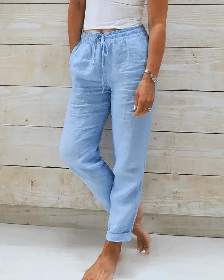 Evie | Pantalones de Lino Livianos