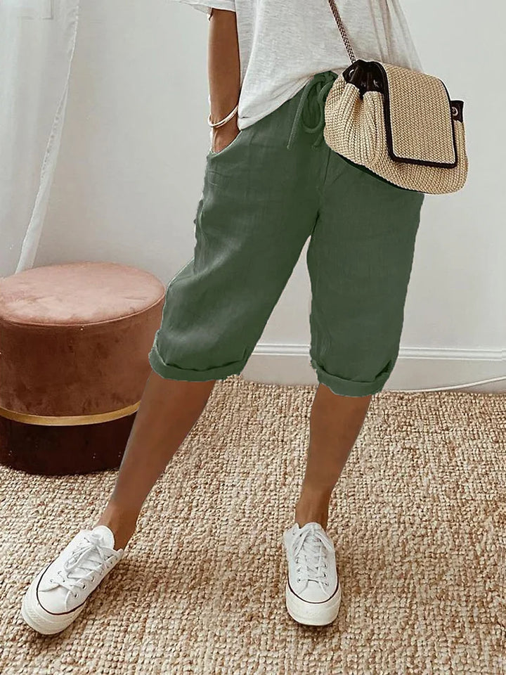 Audrey | Pantalones de Algodón-Lino