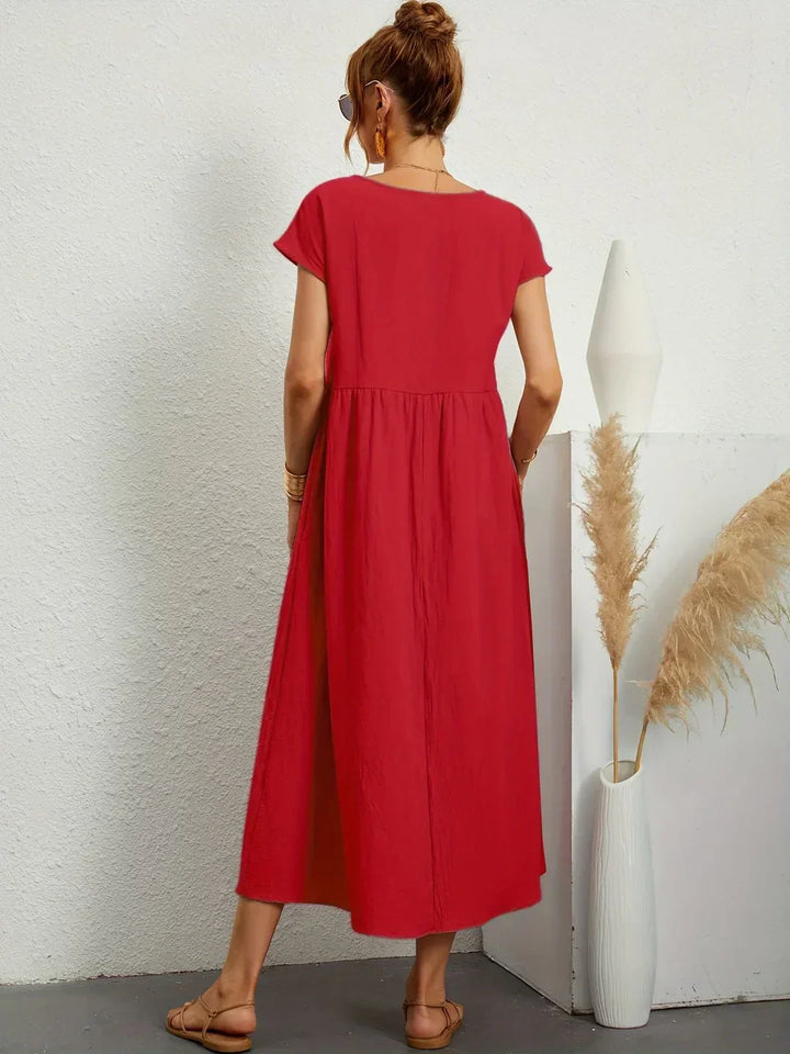 Liora™ | Vestido Ligero de Algodón con Bolsillos
