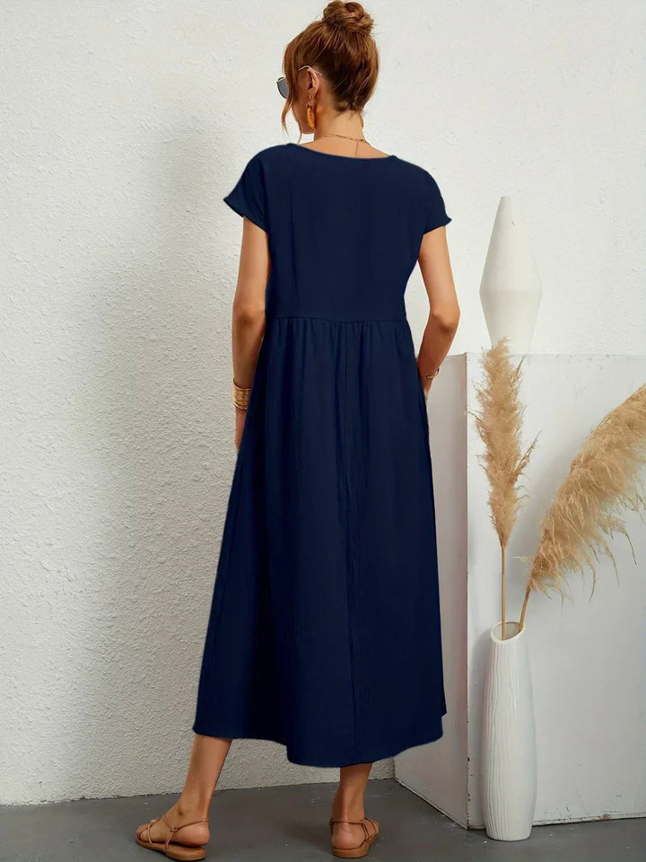 Liora™ | Vestido Ligero de Algodón con Bolsillos