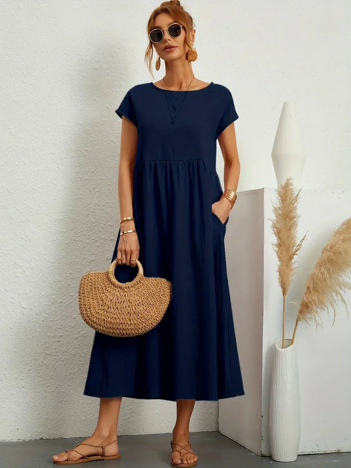 Liora™ | Vestido Ligero de Algodón con Bolsillos
