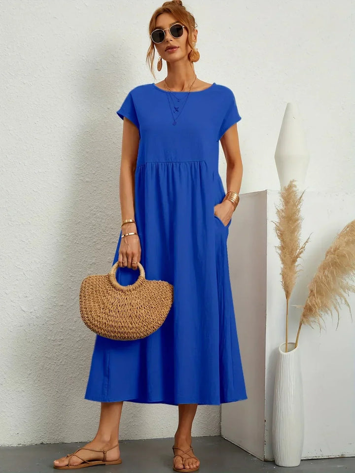 Liora™ | Vestido Ligero de Algodón con Bolsillos