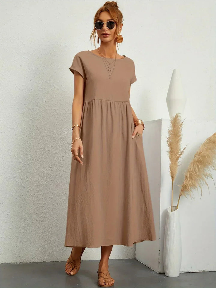 Liora™ | Vestido Ligero de Algodón con Bolsillos