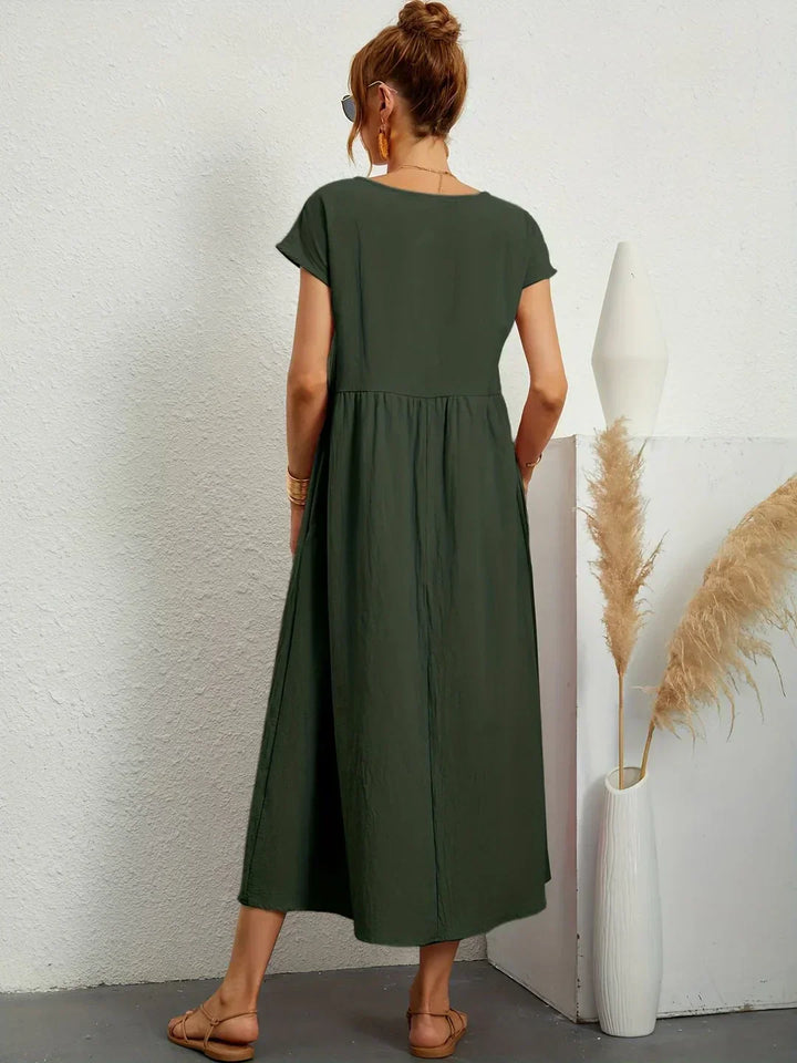 Liora™ | Vestido Ligero de Algodón con Bolsillos