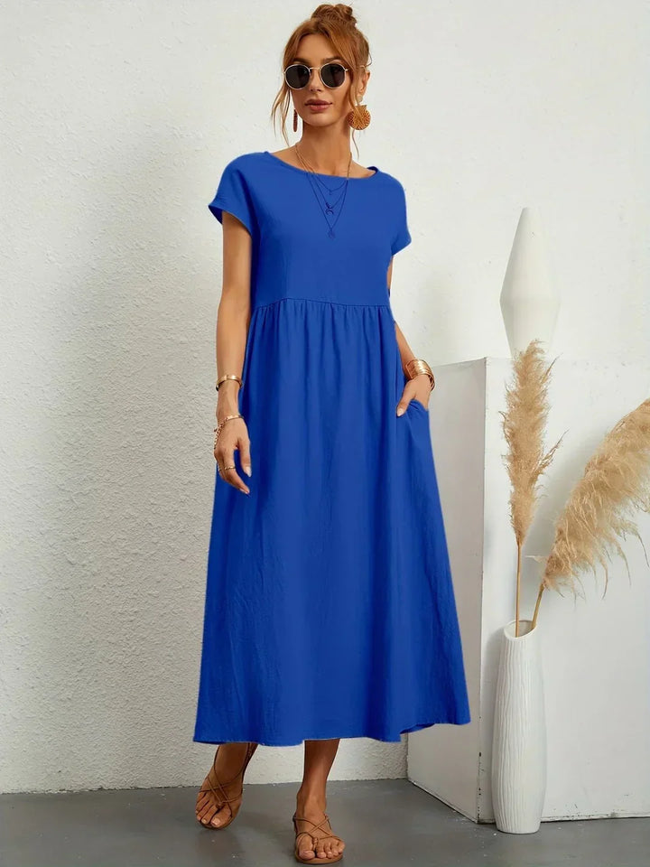 Liora™ | Vestido Ligero de Algodón con Bolsillos