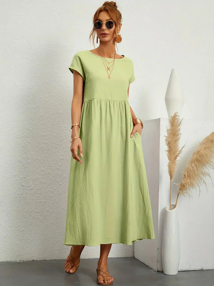 Liora™ | Vestido Ligero de Algodón con Bolsillos