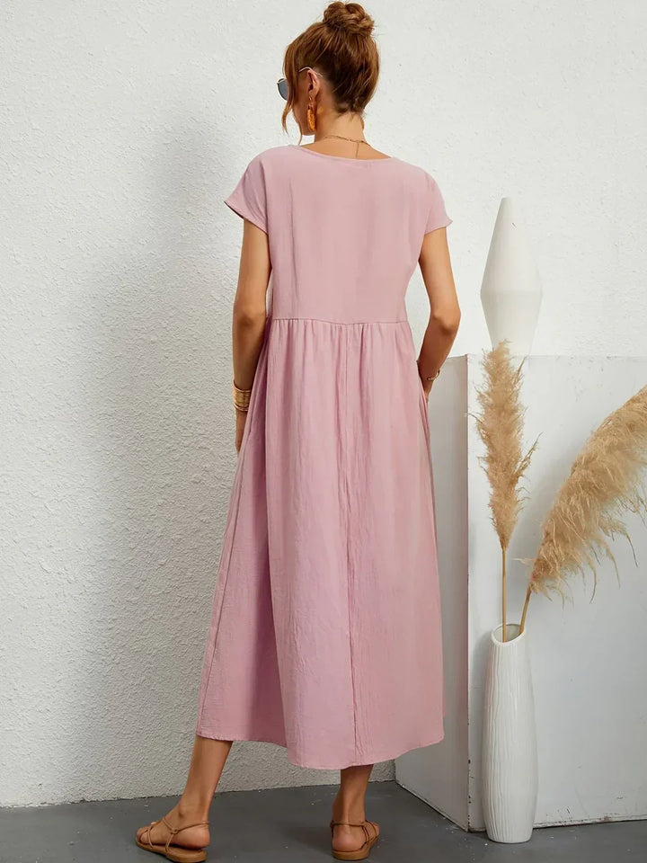 Liora™ | Vestido Ligero de Algodón con Bolsillos
