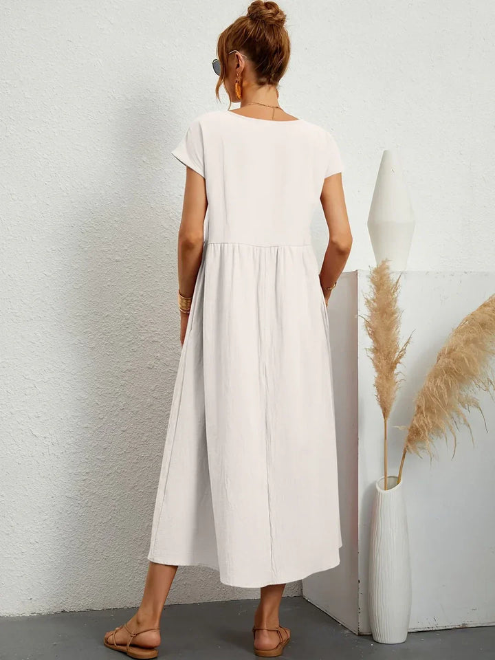 Liora™ | Vestido Ligero de Algodón con Bolsillos