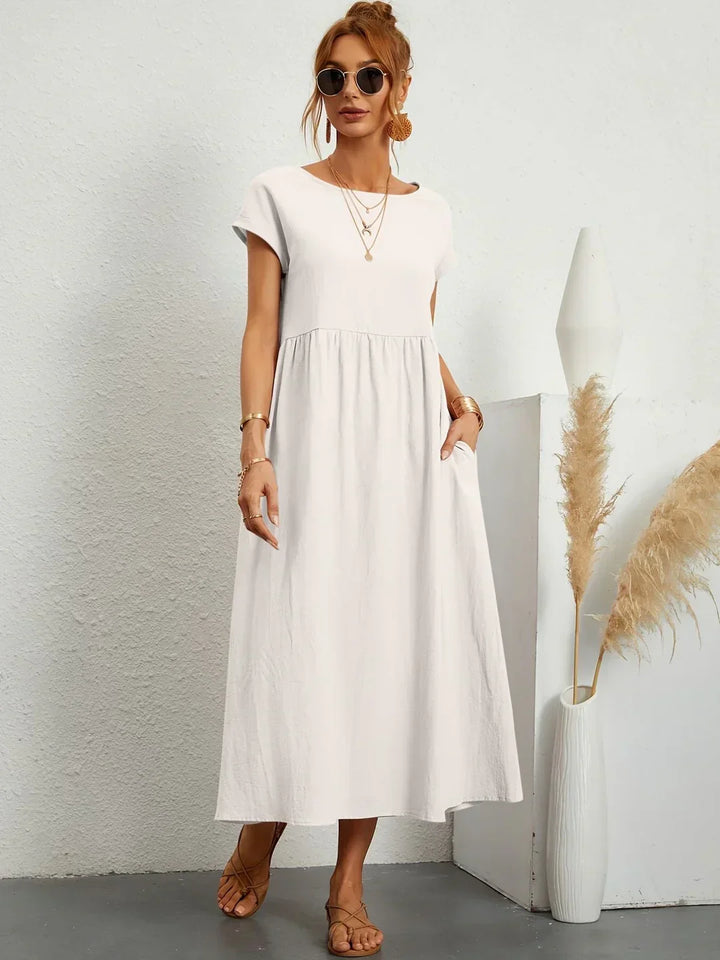 Liora™ | Vestido Ligero de Algodón con Bolsillos