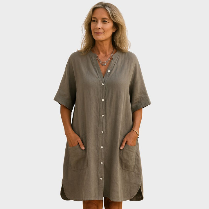 Alva™ | Vestido Camisero Inspirado en Ibiza