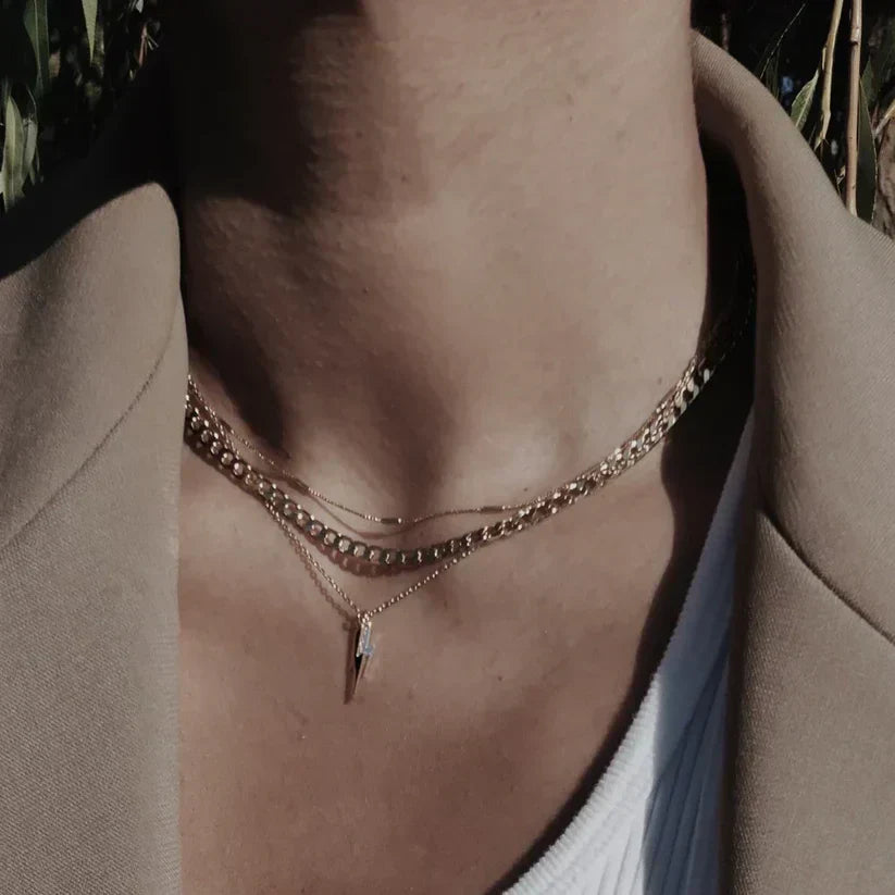 Collar de eslabones plano