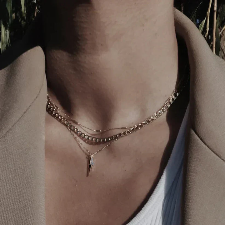 Collar de eslabones plano