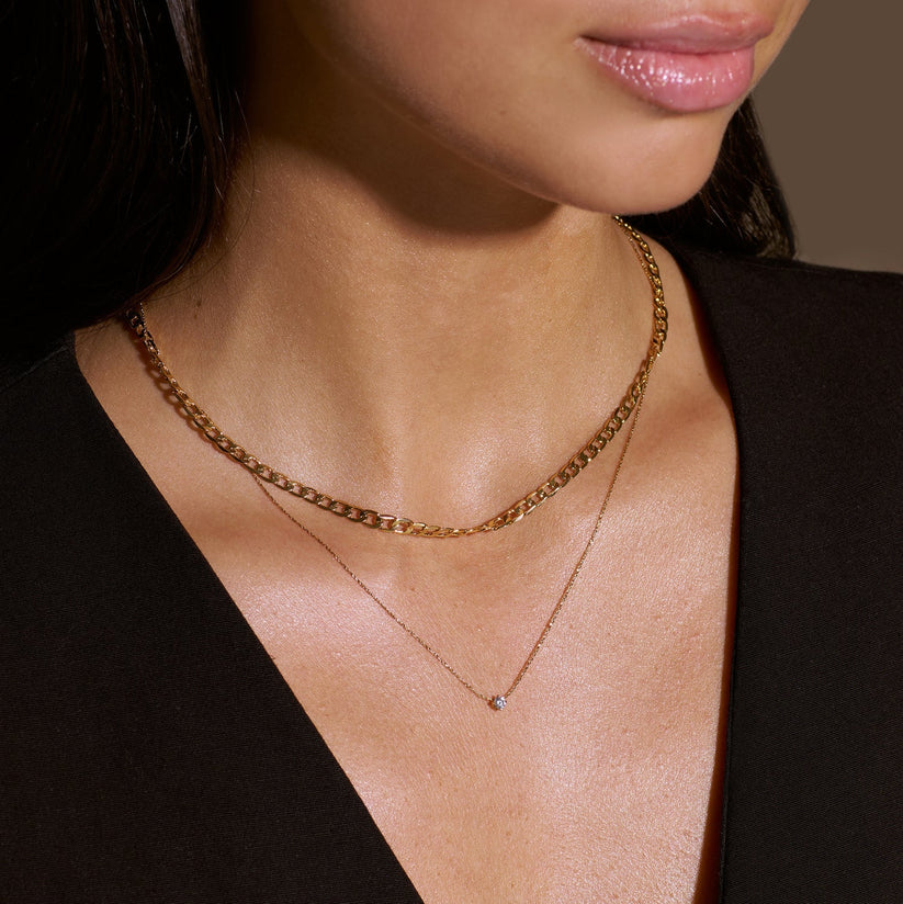 Collar de eslabones plano