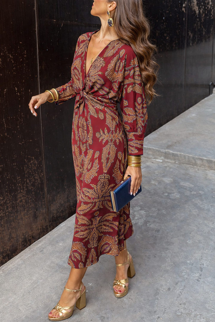 Selene | Vestido midi con estampado