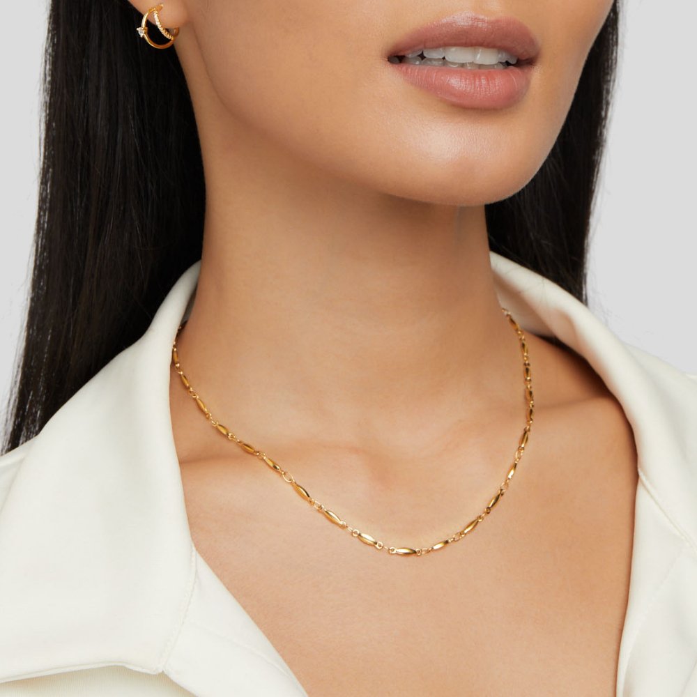 Magdaléna – Collar dorado delicado con eslabones sutiles.