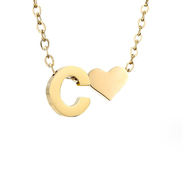 Nina – Collar dorado en forma de V.