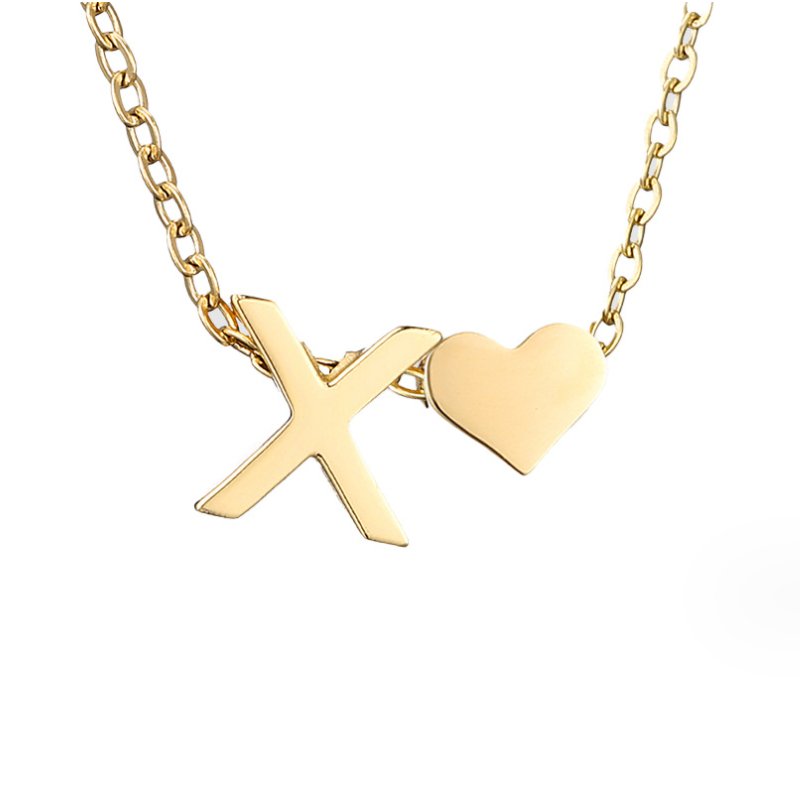 Nina – Collar dorado en forma de V.