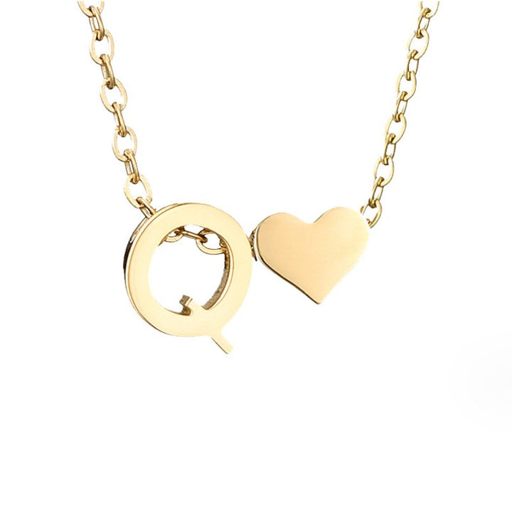 Nina – Collar dorado en forma de V.