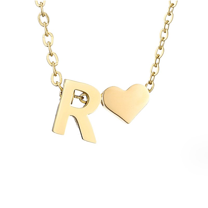 Nina – Collar dorado en forma de V.