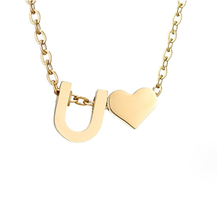 Nina – Collar dorado en forma de V.