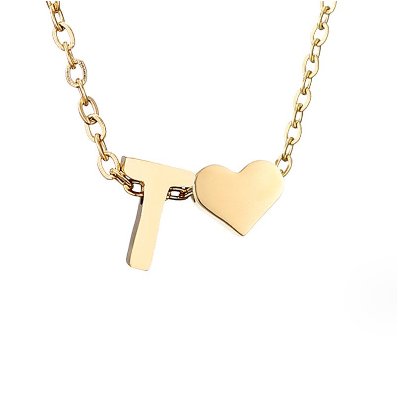 Nina – Collar dorado en forma de V.
