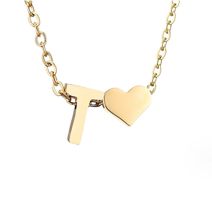 Nina – Collar dorado en forma de V.